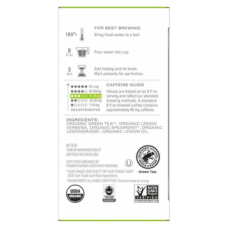 slide 2 of 4, Tazo Organic Zen Green Tea - 16ct/1.2oz, 16 ct, 1.2 oz
