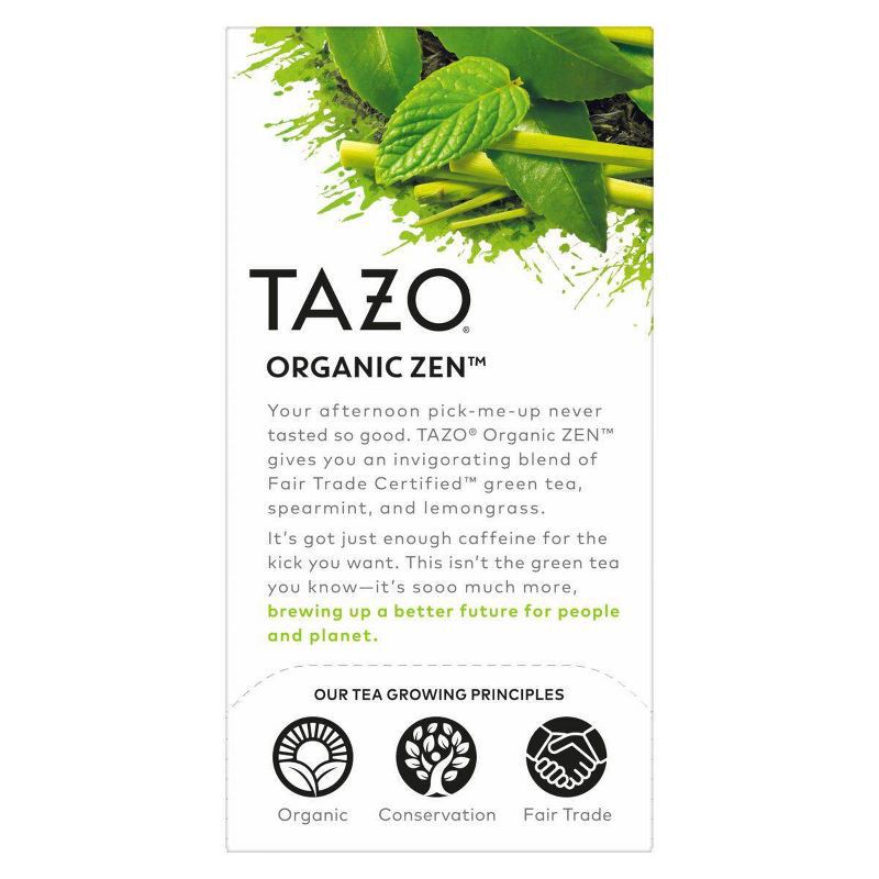 slide 3 of 4, Tazo Organic Zen Green Tea - 16ct/1.2oz, 16 ct, 1.2 oz