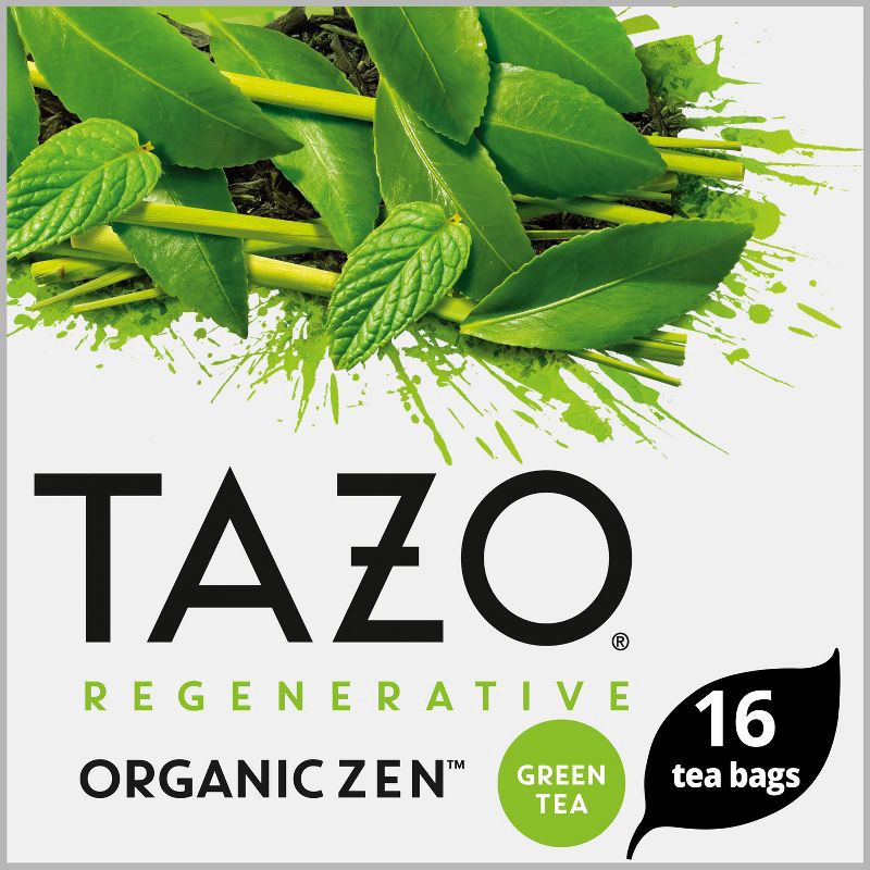 slide 14 of 14, Tazo Organic Zen Green Tea - 16ct/1.2oz, 16 ct, 1.2 oz