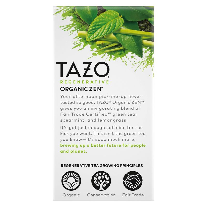 slide 5 of 14, Tazo Organic Zen Green Tea - 16ct/1.2oz, 16 ct, 1.2 oz