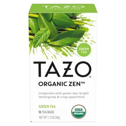 Tazo Organic Zen Green Tea - 16ct/1.2oz