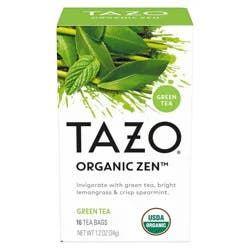 Tazo Organic Zen Green Tea - 16ct/1.2oz