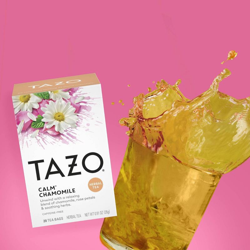 slide 5 of 8, Tazo Calm Chamomile Herbal Tea - 20ct, 20 ct