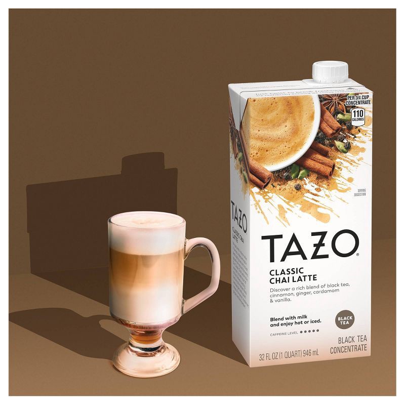 slide 5 of 8, Tazo Organic Tea Latte Chai Black Tea - 32 fl oz, 32 fl oz