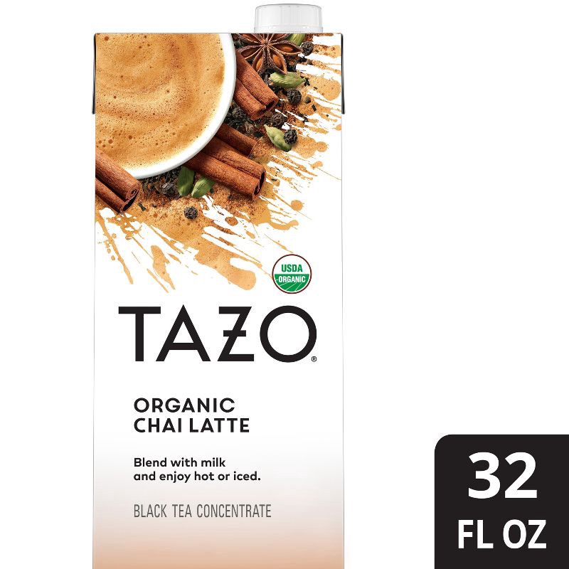 slide 8 of 8, Tazo Organic Tea Latte Chai Black Tea - 32 fl oz, 32 fl oz