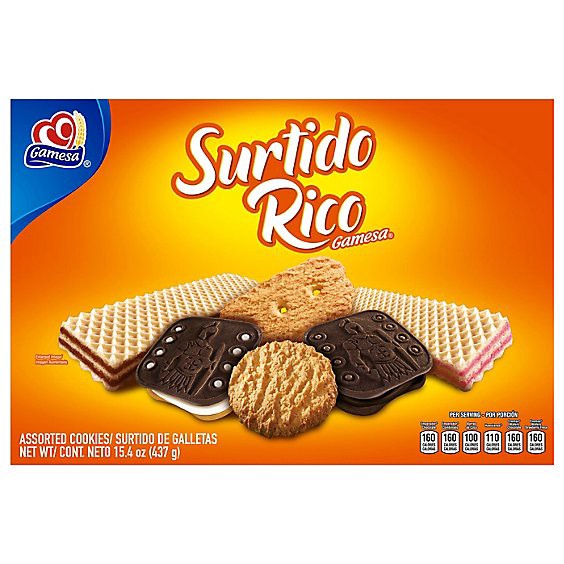 slide 1 of 1, Gamesa Cookies Surtido Rico Assorted - 15.4 Oz, 15.4 oz