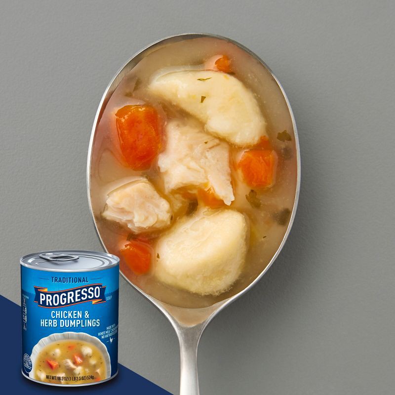 slide 3 of 8, Progresso Traditional Chicken & Herb Dumpling Soup - 18.5oz, 18.5 oz