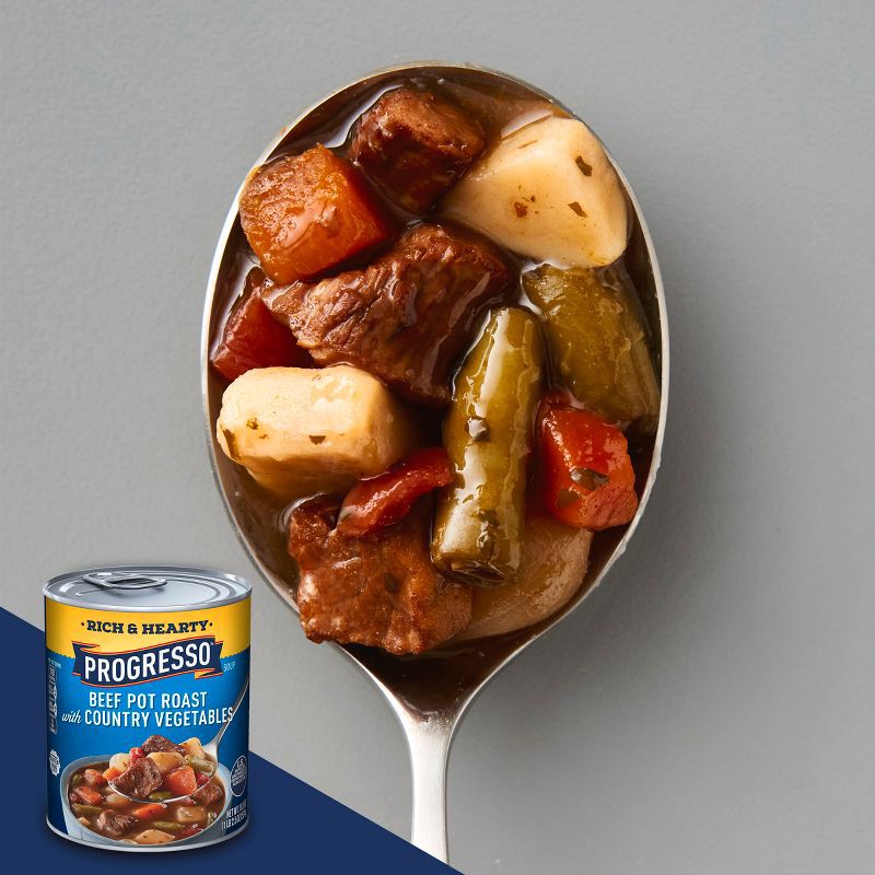 slide 12 of 13, Progresso Gluten Free Rich & Hearty Beef Pot Roast with Country Vegetables Soup - 18.5oz, 18.5 oz