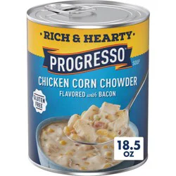 Progresso Gluten Free Rich & Hearty Chicken Corn Chowder with Bacon - 18.5oz