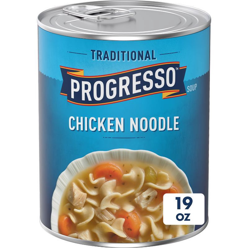 slide 1 of 8, Progresso Traditional Chicken Noodle Soup - 19oz, 19 oz