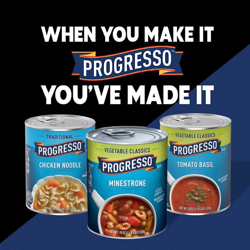 slide 5 of 8, Progresso Traditional Hearty Chicken & Rotini Soup - 19oz, 19 oz