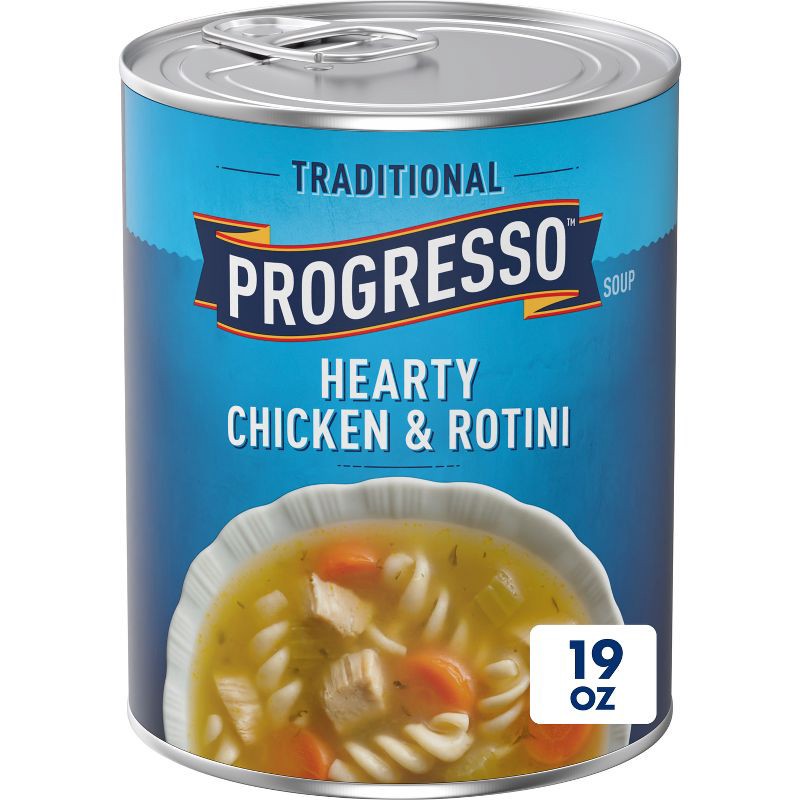 slide 1 of 8, Progresso Traditional Hearty Chicken & Rotini Soup - 19oz, 19 oz