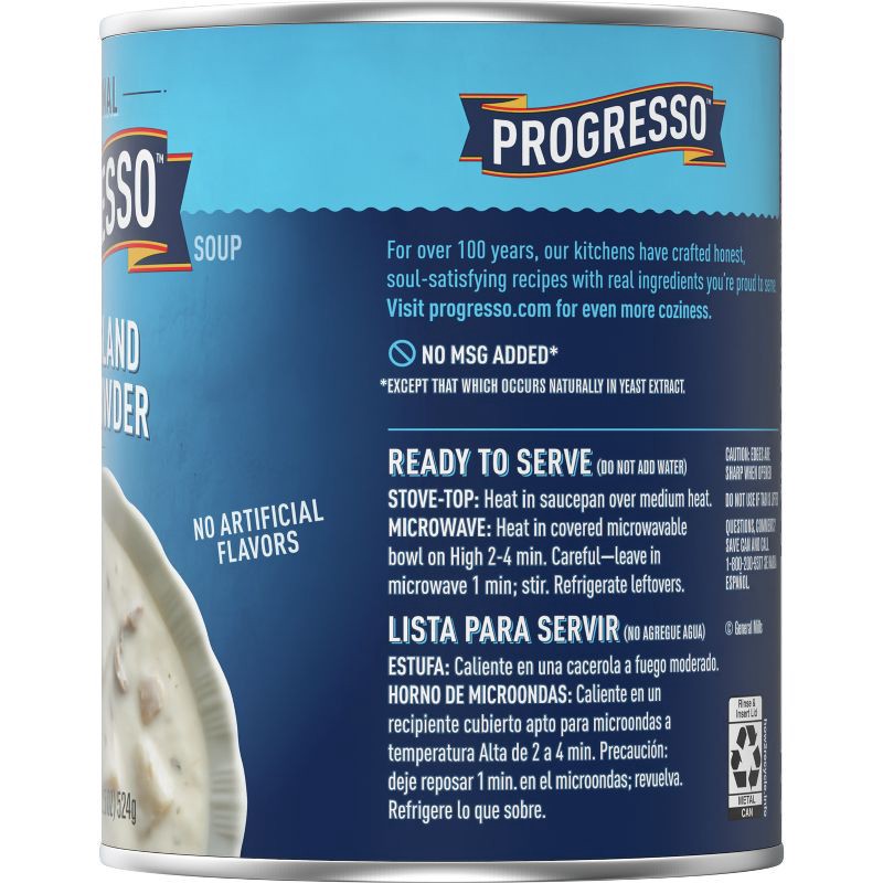 slide 7 of 9, Progresso Gluten Free Traditional New England Clam Chowder - 18.5oz, 18.5 oz