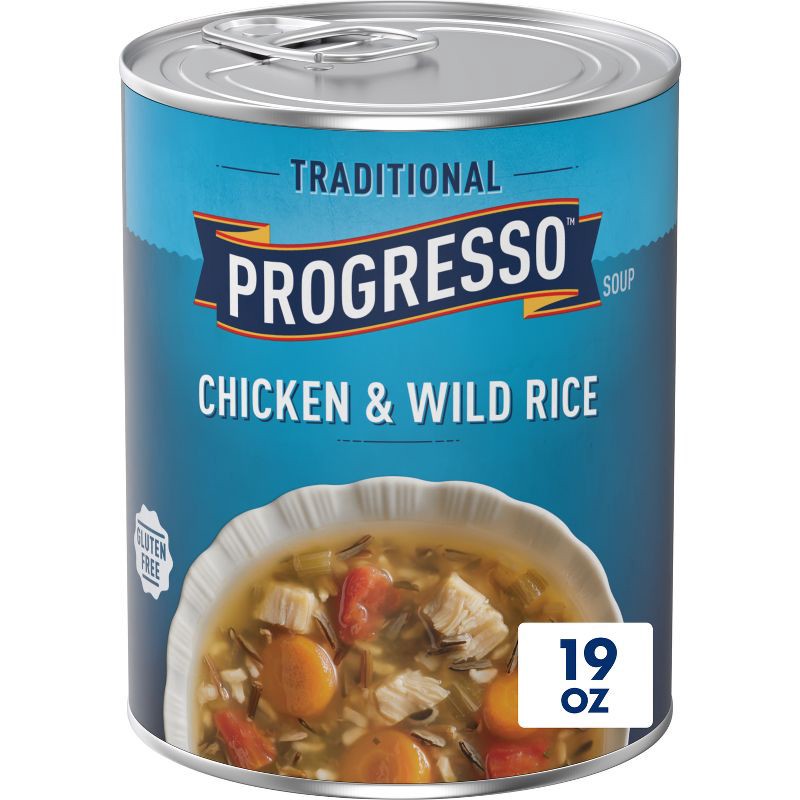 slide 1 of 7, Progresso Gluten Free Traditional Chicken & Wild Rice Soup - 19oz, 19 oz