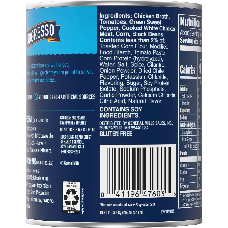 slide 4 of 8, Progresso Gluten Free Traditional Tortilla Y Pollo Chicken Tortilla Soup - 18.5oz, 18.5 oz