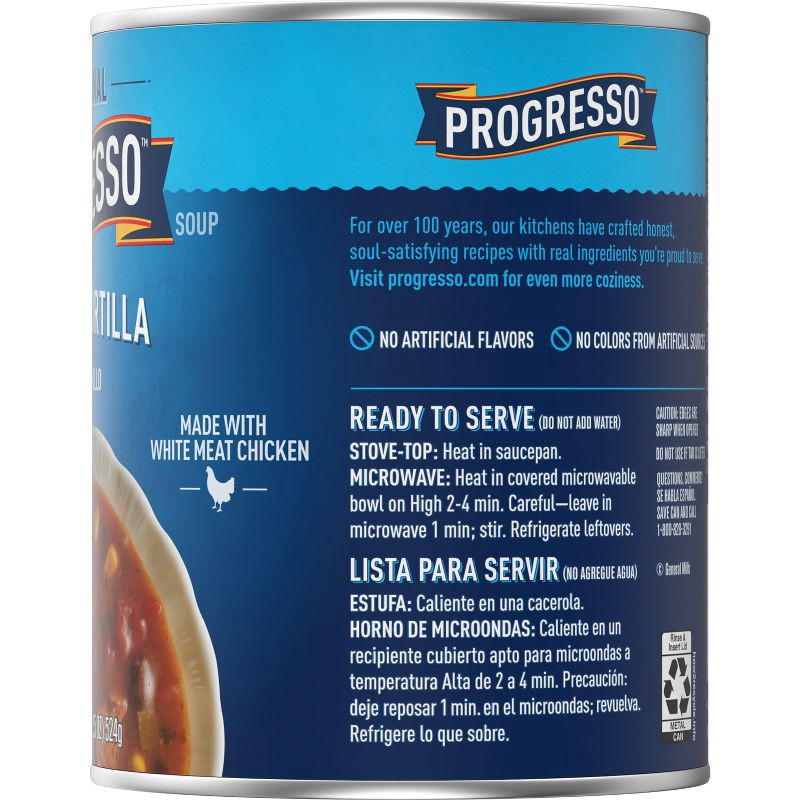 slide 6 of 8, Progresso Gluten Free Traditional Tortilla Y Pollo Chicken Tortilla Soup - 18.5oz, 18.5 oz