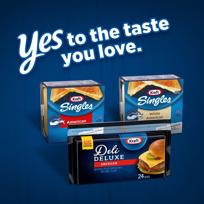 slide 6 of 10, Kraft Deli Deluxe American Cheese Slices - 16oz/24ct, 24 ct; 16 oz