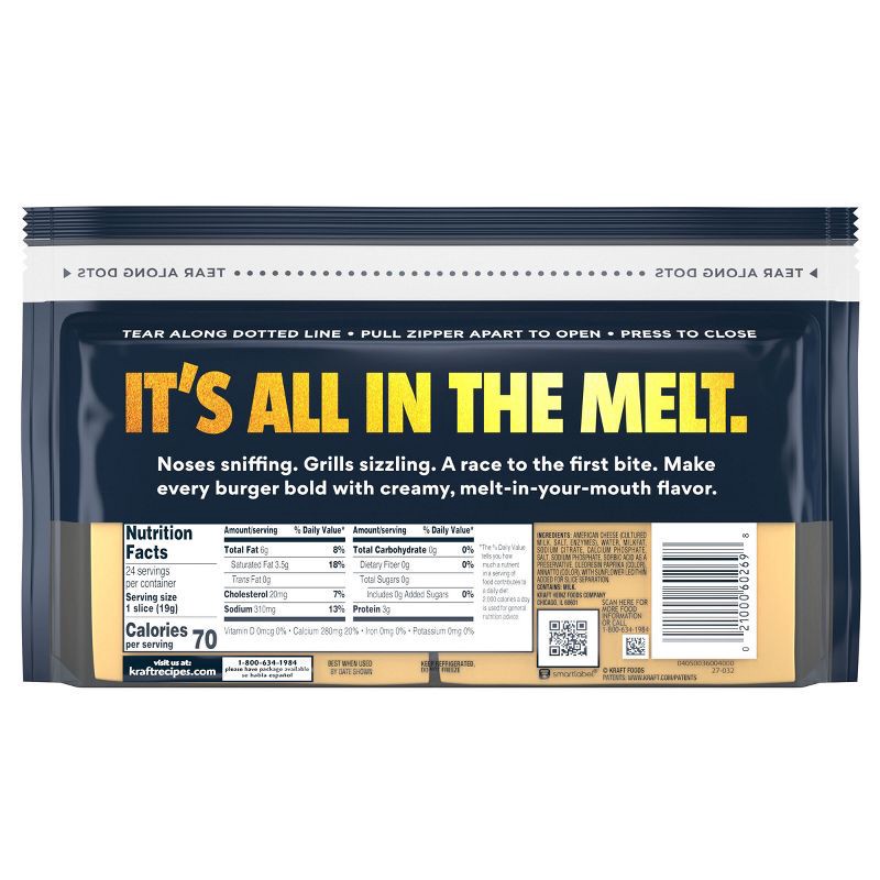 slide 9 of 9, Kraft Deli Deluxe American Cheese Slices - 16oz/24ct, 24 ct; 16 oz