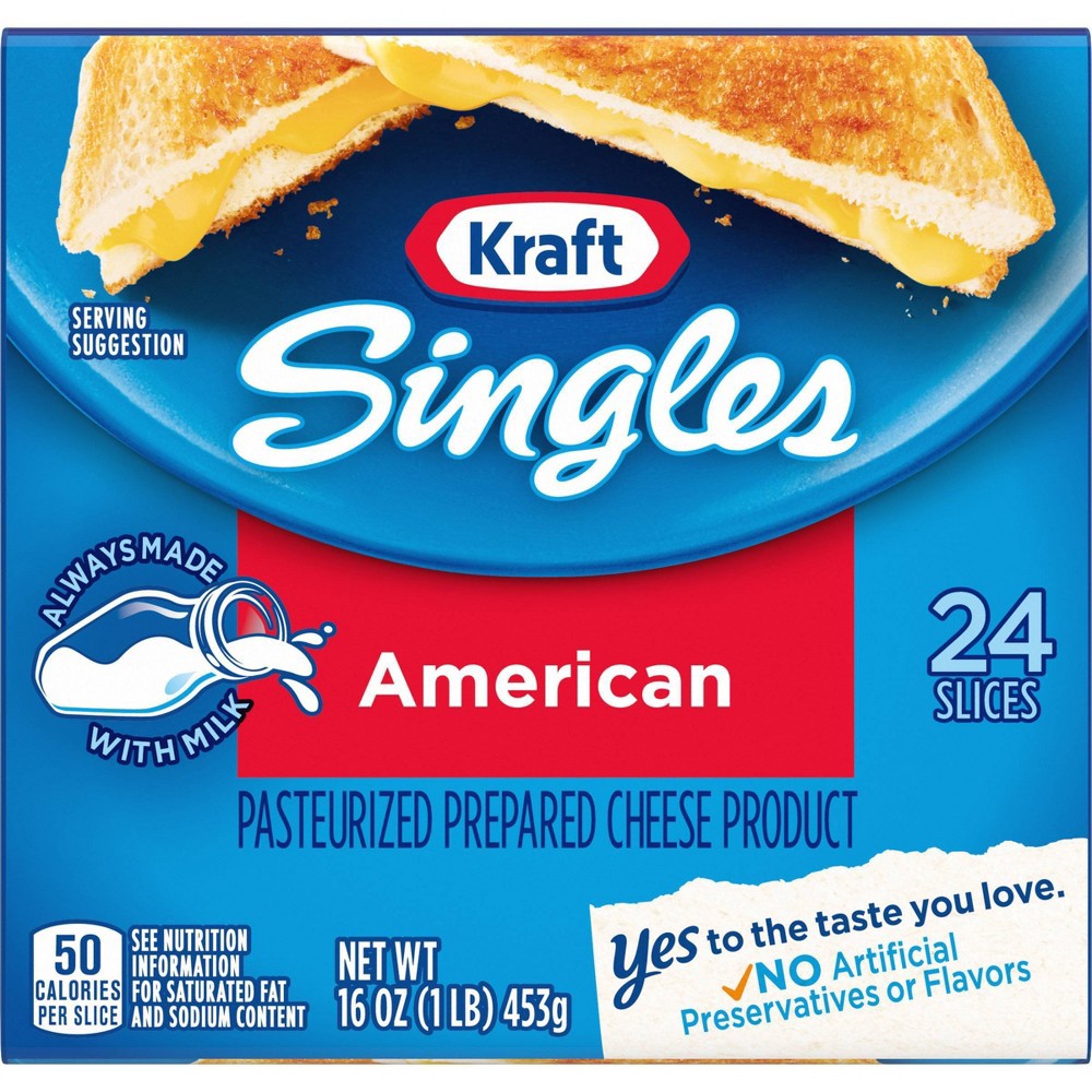 slide 7 of 7, Kraft Singles American Slices Pack, 24 ct; 16 oz