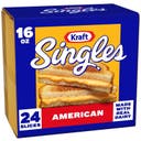 Kraft Singles American Cheese Slices - 16oz/24ct: No Artificial Flavors, Cow Milk