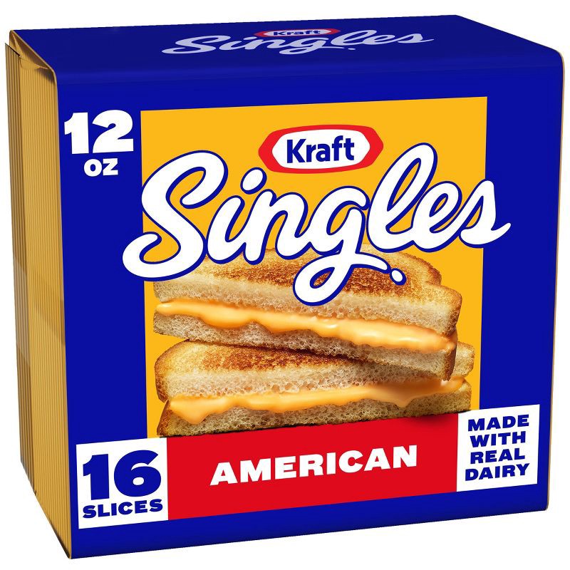 slide 1 of 8, Kraft Singles American Cheese Slices - 12oz/16ct, 16 ct; 12 oz