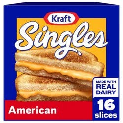 Kraft Singles American Cheese Slices - 12oz/16ct: No Artificial Flavors