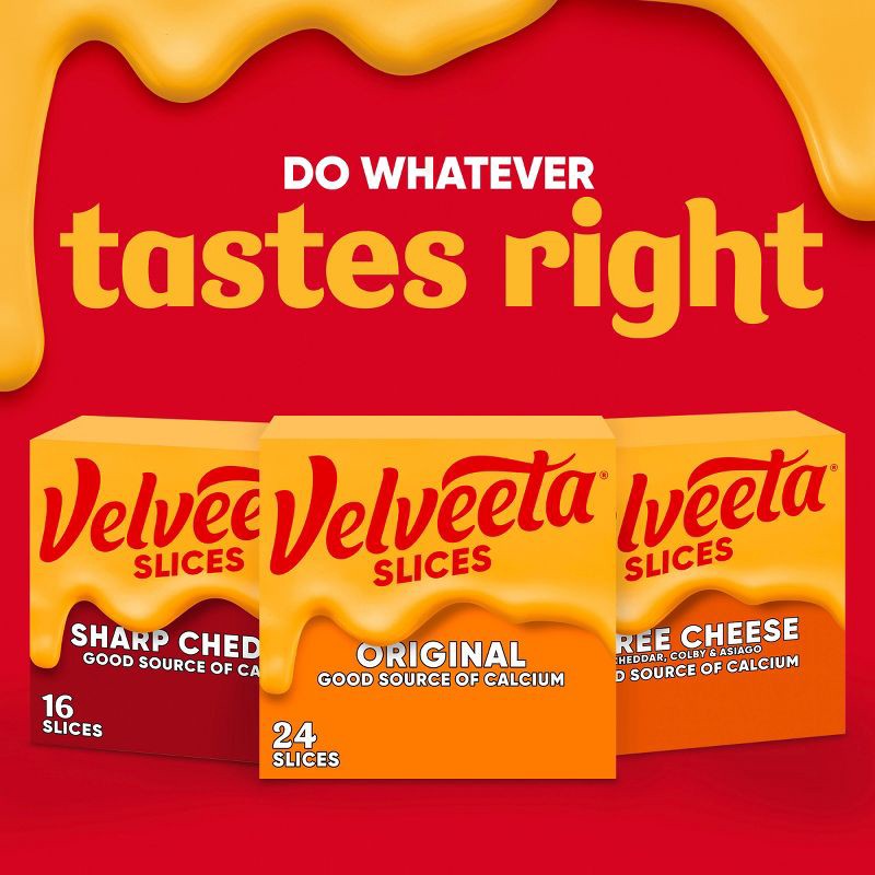 slide 4 of 7, Velveeta Cheese Slices - 16oz/24ct, 24 ct; 16 oz