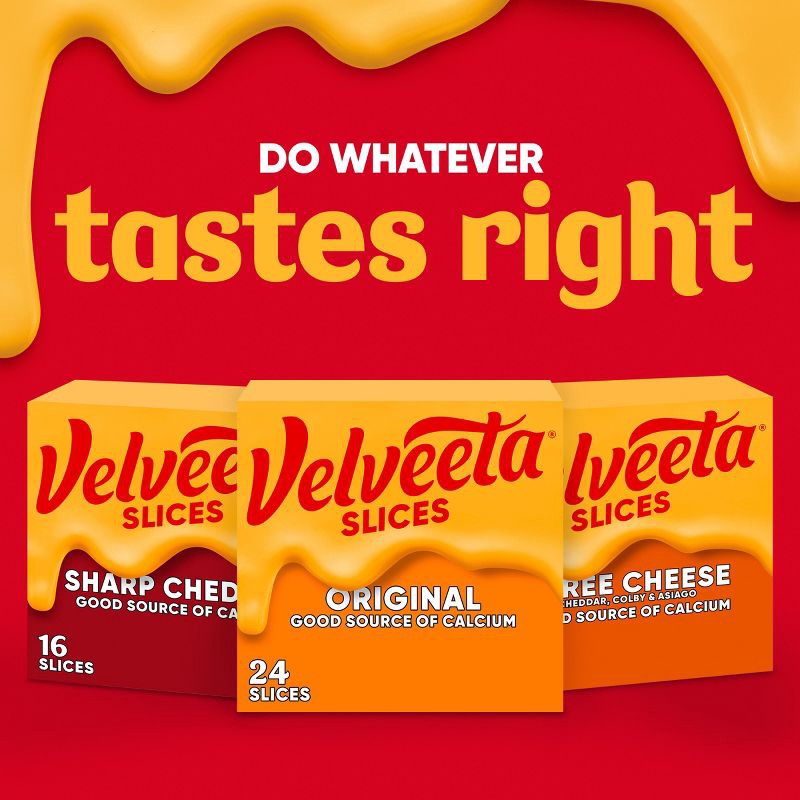 slide 7 of 9, Velveeta Cheese Slices - 16oz/24ct, 24 ct; 16 oz