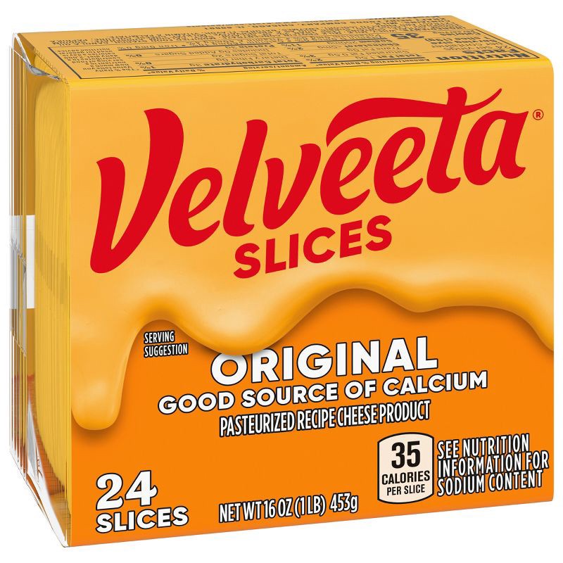 slide 7 of 7, Velveeta Cheese Slices - 16oz/24ct, 24 ct; 16 oz