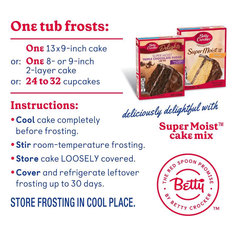 slide 5 of 10, Betty Crocker Rich and Creamy Milk Chocolate Frosting - 16oz, 16 oz