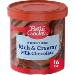 Betty Crocker Rich and Creamy Milk Chocolate Frosting - 16oz: Gluten-Free, Low Sodium