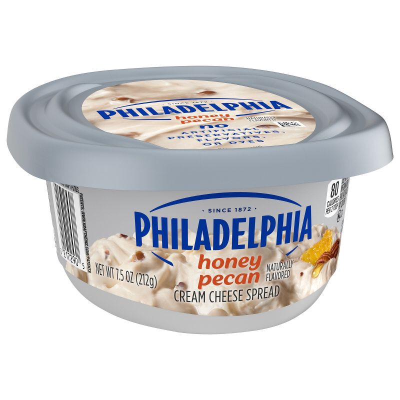 slide 3 of 12, Philadelphia Honey Pecan Cream Cheese Spread - 7.5oz, 7.5 oz