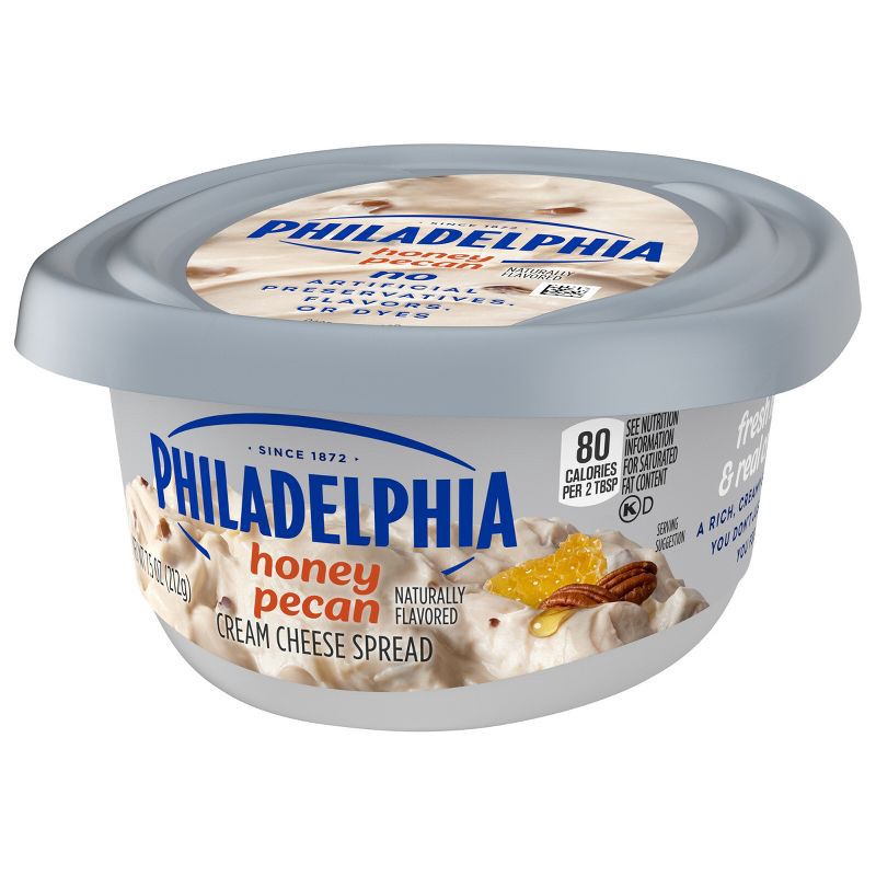 slide 4 of 12, Philadelphia Honey Pecan Cream Cheese Spread - 7.5oz, 7.5 oz