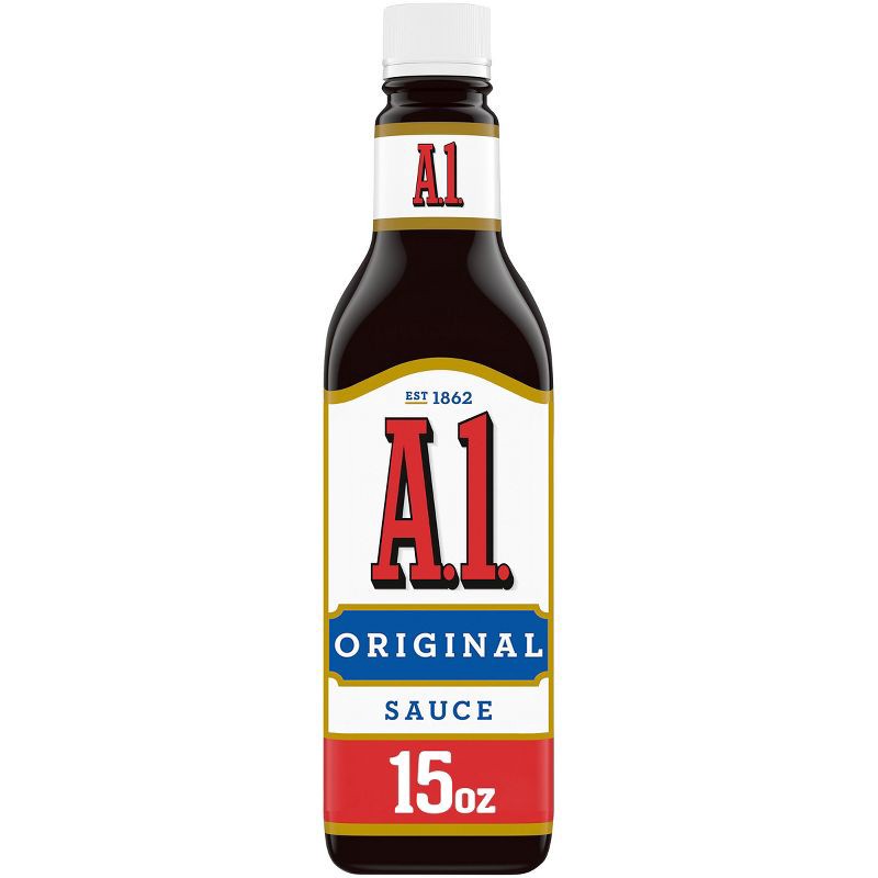 slide 1 of 10, A.1. Steak Sauce - 15oz, 15 oz