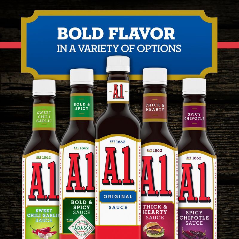 slide 6 of 10, A.1. Steak Sauce - 15oz, 15 oz