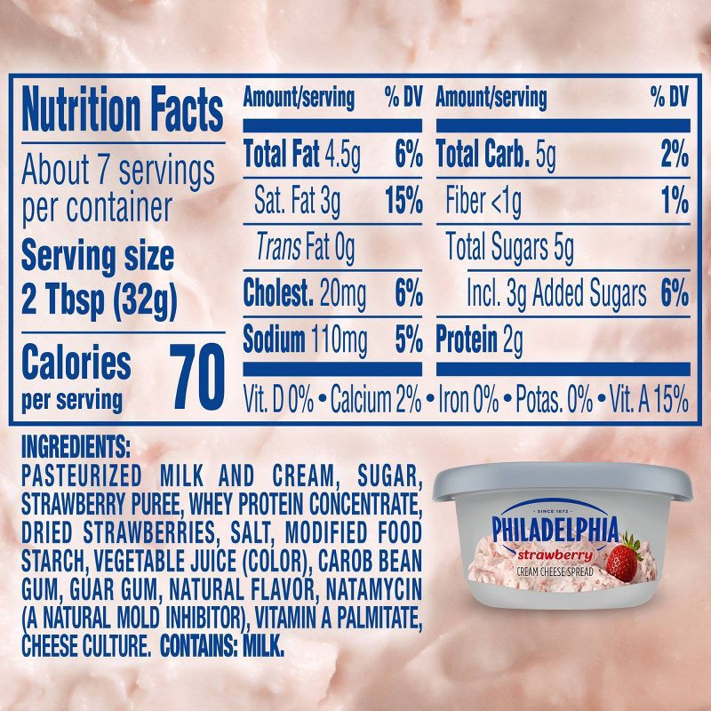 slide 9 of 9, Philadelphia Strawberry Cream Cheese Spread - 7.5oz, 7.5 oz