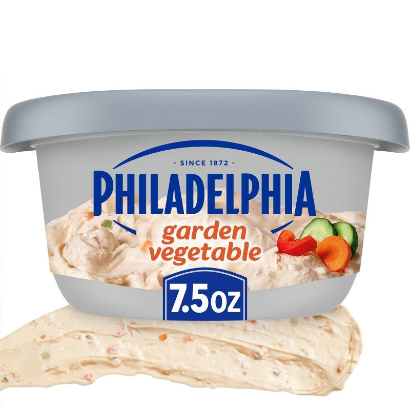 slide 1 of 12, Philadelphia Garden Vegetable Cream Cheese Spread - 7.5oz, 7.5 oz