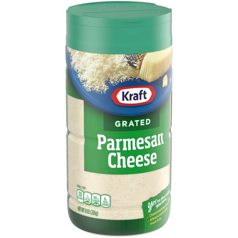 slide 3 of 14, Kraft Cheese Kraft 100% Grated Parmesan Cheese 8oz, 8 oz