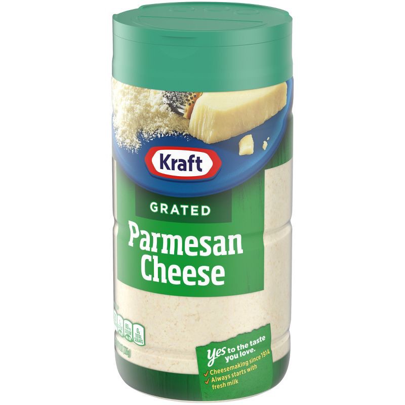 slide 6 of 14, Kraft Cheese Kraft 100% Grated Parmesan Cheese 8oz, 8 oz