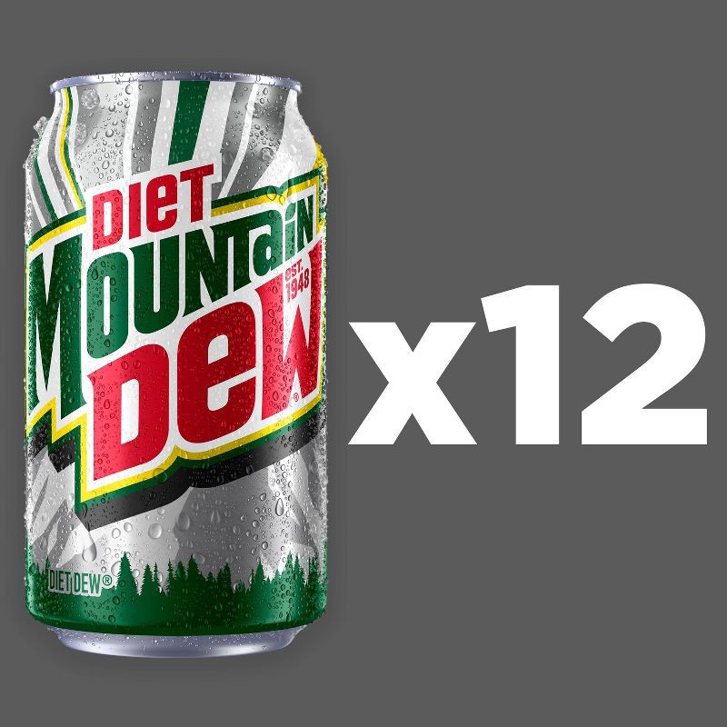 slide 6 of 9, Diet Mtn Dew Diet Mountain Dew Citrus Soda - 12pk/12 fl oz Cans, 12 ct; 12 fl oz
