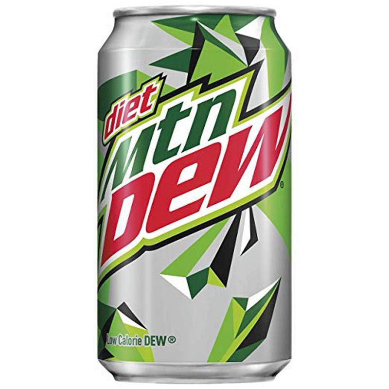 slide 3 of 3, Diet Mtn Dew Diet Mountain Dew Citrus Soda - 12pk/12 fl oz Cans, 12 ct; 12 fl oz