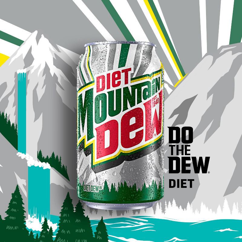 slide 4 of 9, Diet Mtn Dew Diet Mountain Dew Citrus Soda - 12pk/12 fl oz Cans, 12 ct; 12 fl oz