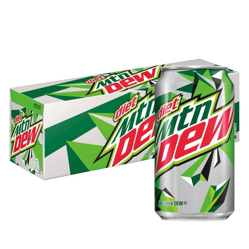 slide 1 of 3, Diet Mtn Dew Diet Mountain Dew Citrus Soda - 12pk/12 fl oz Cans, 12 ct; 12 fl oz