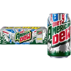 Diet Mtn Dew Diet Mountain Dew Citrus Soda - 12pk/12 fl oz Cans