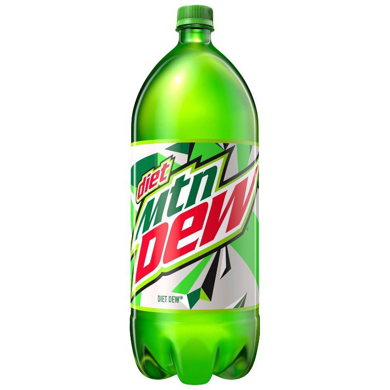 slide 1 of 5, Diet Mtn Dew Diet Mountain Dew 0 Calorie Citrus Soda - 2L Bottle, 2 liter