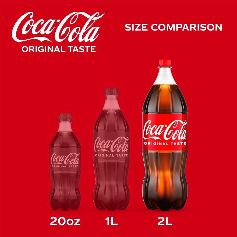 slide 6 of 8, Coca-Cola Soda - 2 L Bottle, 2 liter