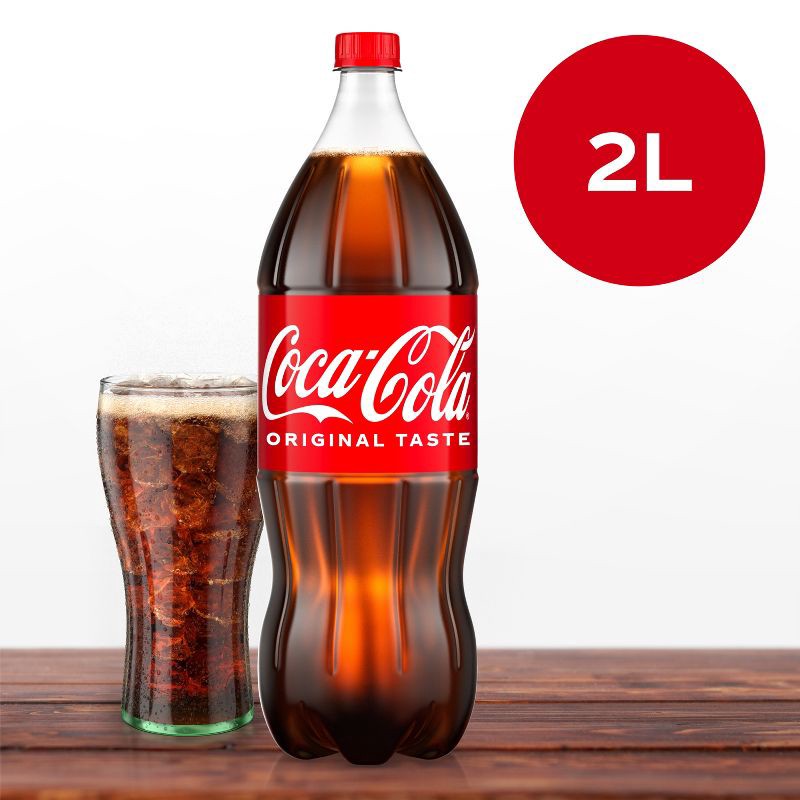 slide 8 of 8, Coca-Cola Soda - 2 L Bottle, 2 liter