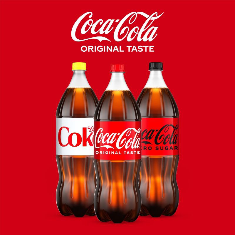 slide 3 of 8, Coca-Cola Soda - 2 L Bottle, 2 liter