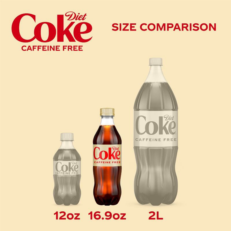 slide 5 of 8, Diet Coke Caffeine Free Soda - 6pk/16.9 fl oz Bottles, 6 ct; 16.9 fl oz