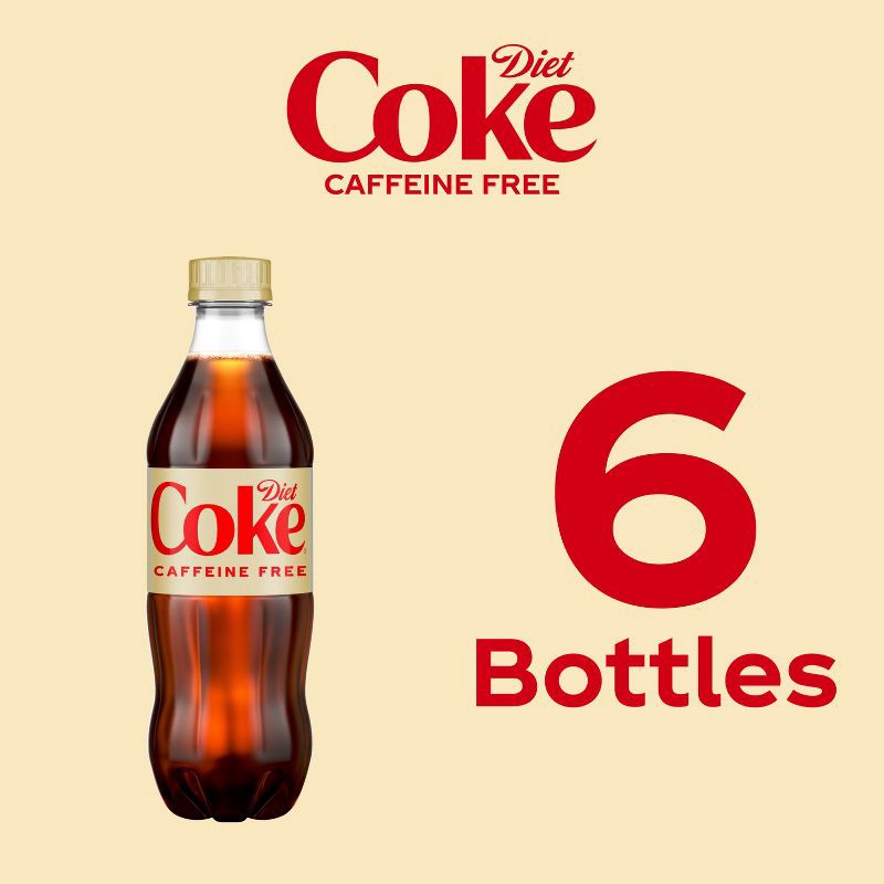 slide 6 of 8, Diet Coke Caffeine Free Soda - 6pk/16.9 fl oz Bottles, 6 ct; 16.9 fl oz